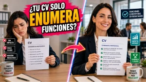 Cómo transformar funciones en evidencias en tu currículum (España)